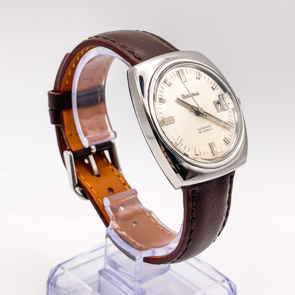 Bulova - "Linen dial" - 没有保留价 - 687 - 男士 - 1968 #4.3