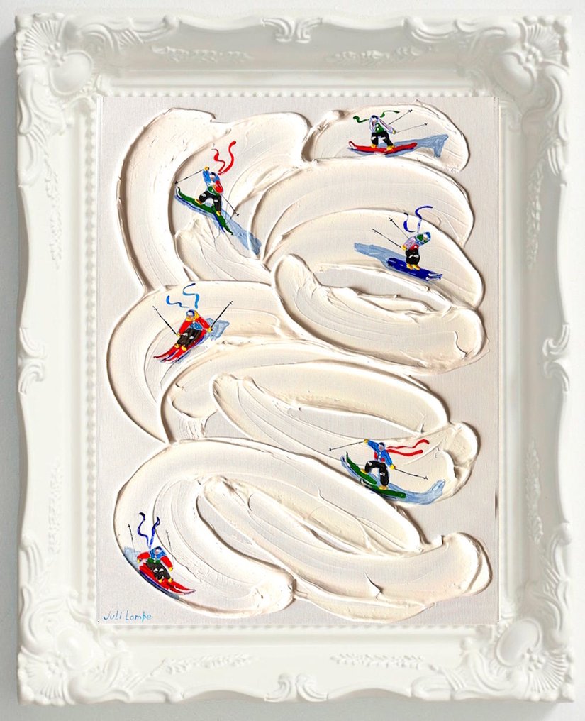 Juli Lampe (1980) - Ski Lovers in the snowy expanses Dolomites. #1.0