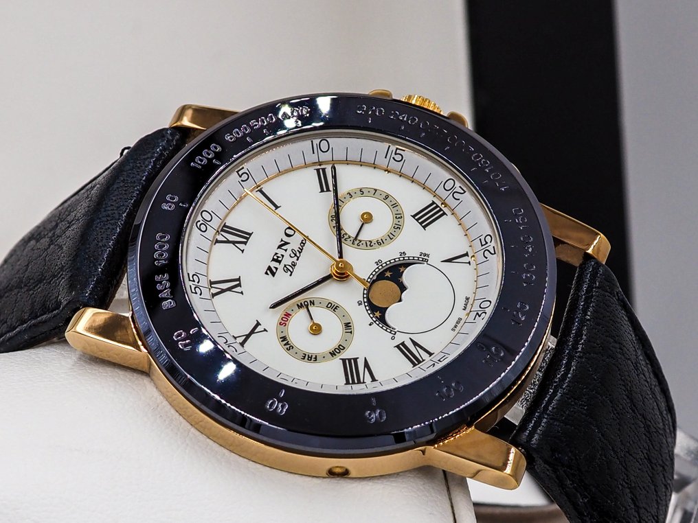Zeno De Luxe - * Vintage * Moonphase - Ingen mindstepris - Unisex - 1990-1999 #3.2