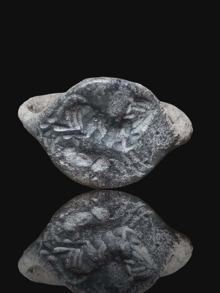 古羅馬 令人惊叹的军事狮子印章 戒指  (沒有保留價) #1.0