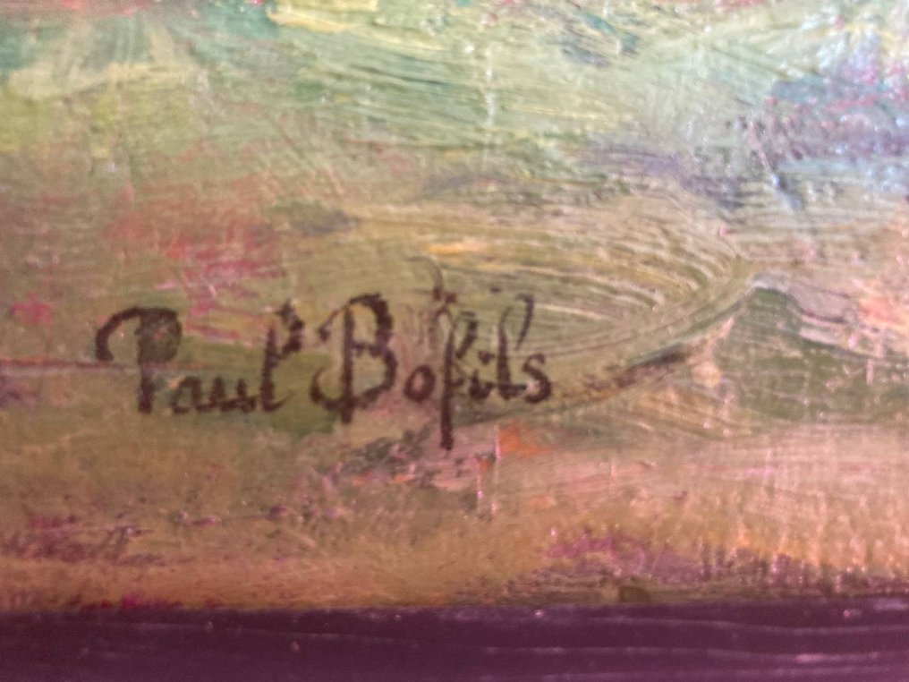 Paul Bofils (XX) - Paysage rural à la ferme #2.1