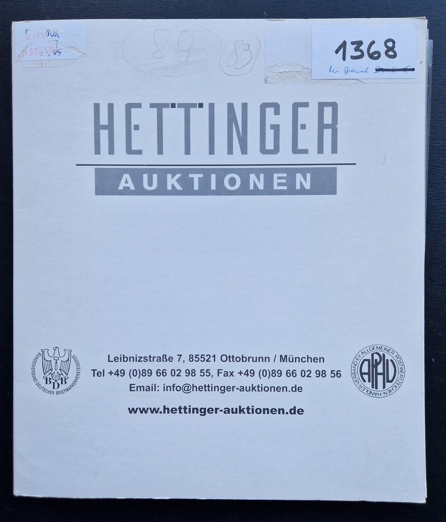 REICH 1923 - High-quality sheets with 100 mint stamps each. - Michel #1.0