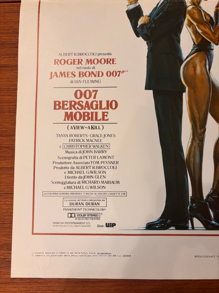 70x33,5 cm - JAMES BOND 007 / BERSAGLIO MOBILE #4.3