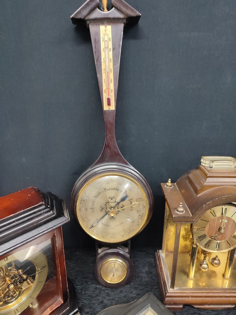 Ρολόι - coleccion de relojes sobremesa decoracion casa - Ξύλο, Ορείχαλκος - 1970-1980 #4.3