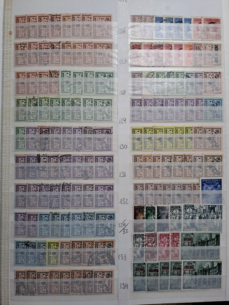 梵蒂冈城 1929/2010 - 梵蒂冈 1929/2010 年，5500枚已使用/无背胶/品相良好/未使用邮票的积累 - Sassone 2023 #1.0