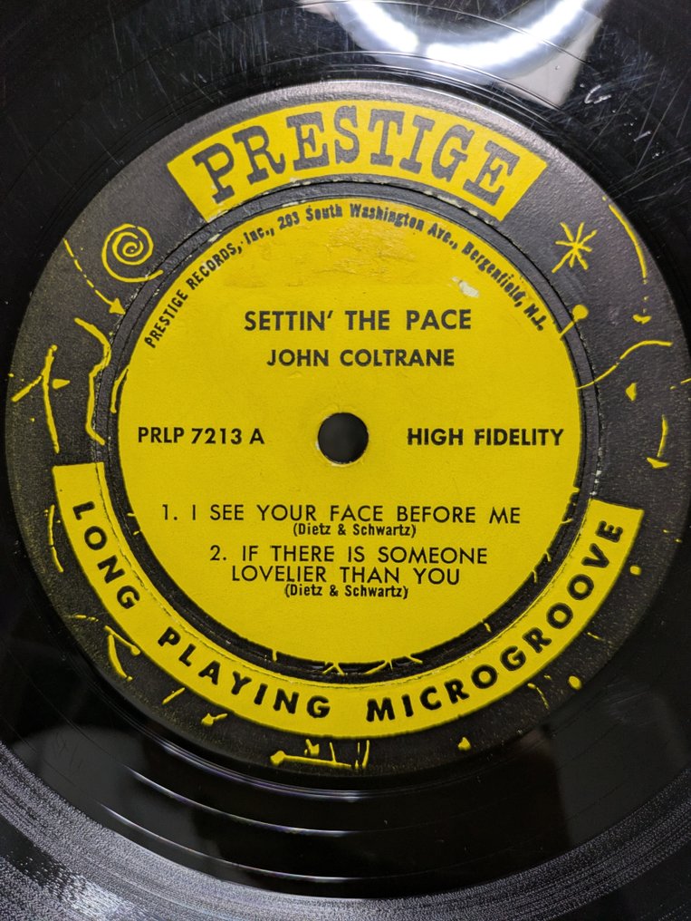 John Coltrane - Settin' The Pace - LP-levy - 1st Pressing, Mono - 1961 #2.1