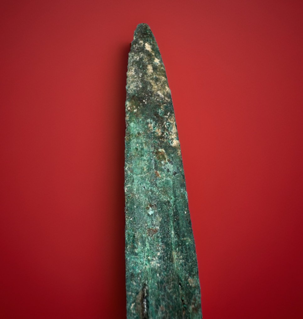 青銅器時代 青銅色 Arrowhead, 公元前1500年 - 12.4 cm  (沒有保留價) #3.2