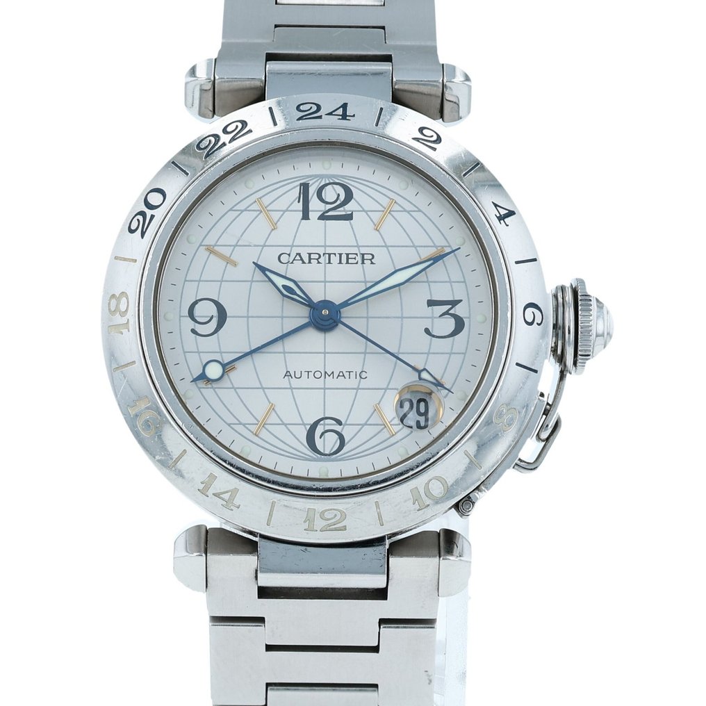Cartier - Pasha C GMT Date - Ingen reservasjonspris - W31029M7 - Unisex - 2000-2010  #1.0