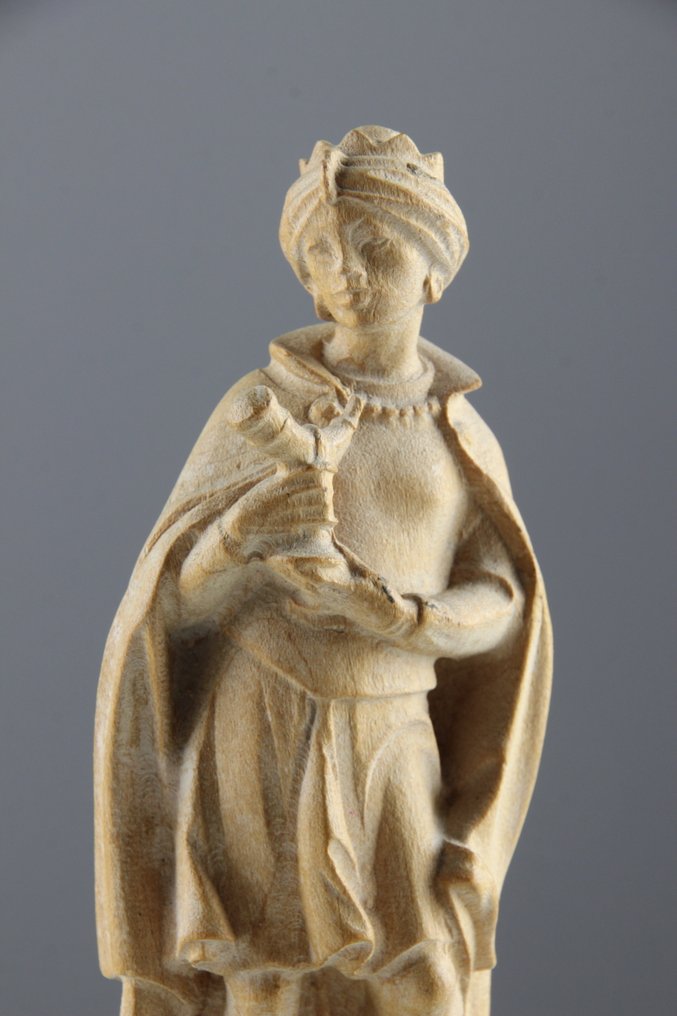 Val Gardena - Σκάλισμα, Koning Balthasar - Kerststal-figuur - 12 cm - Maple #2.1