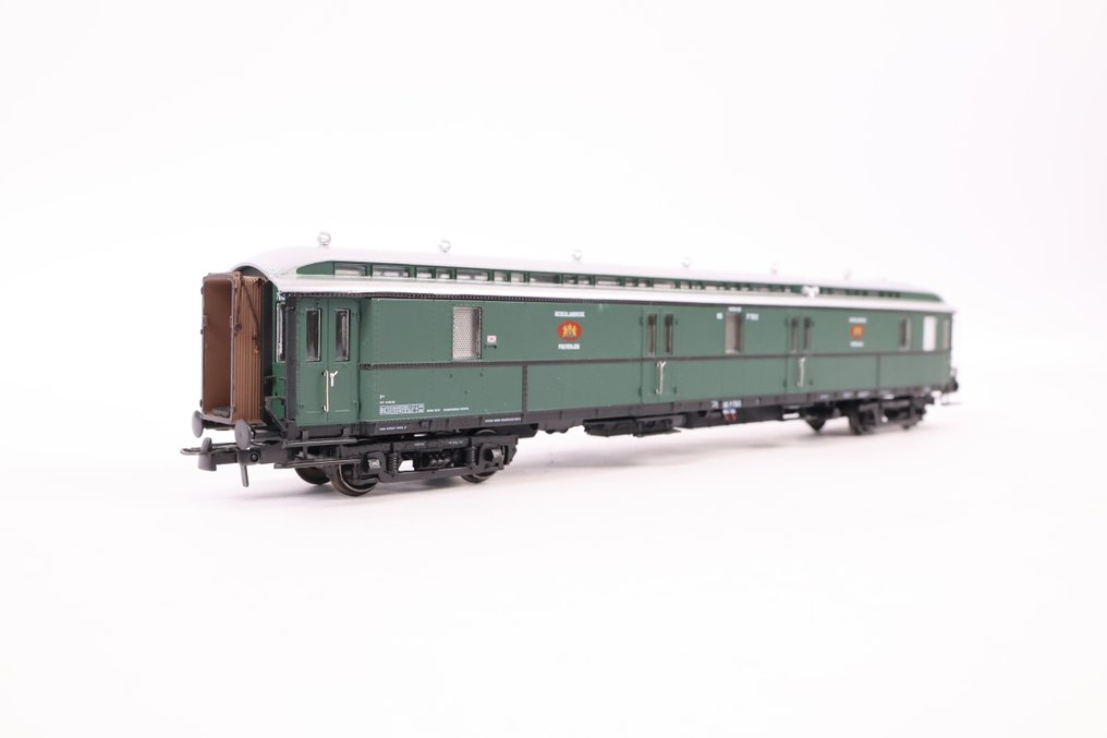 Artitec H0 - 20.295.01 - Τρένο μοντελισμού μεταφοράς εμπορευμάτων (1) - Προπορευόμενο P 7012, πράσινο, ασημένιο στέγαστρο. - NS #1.0