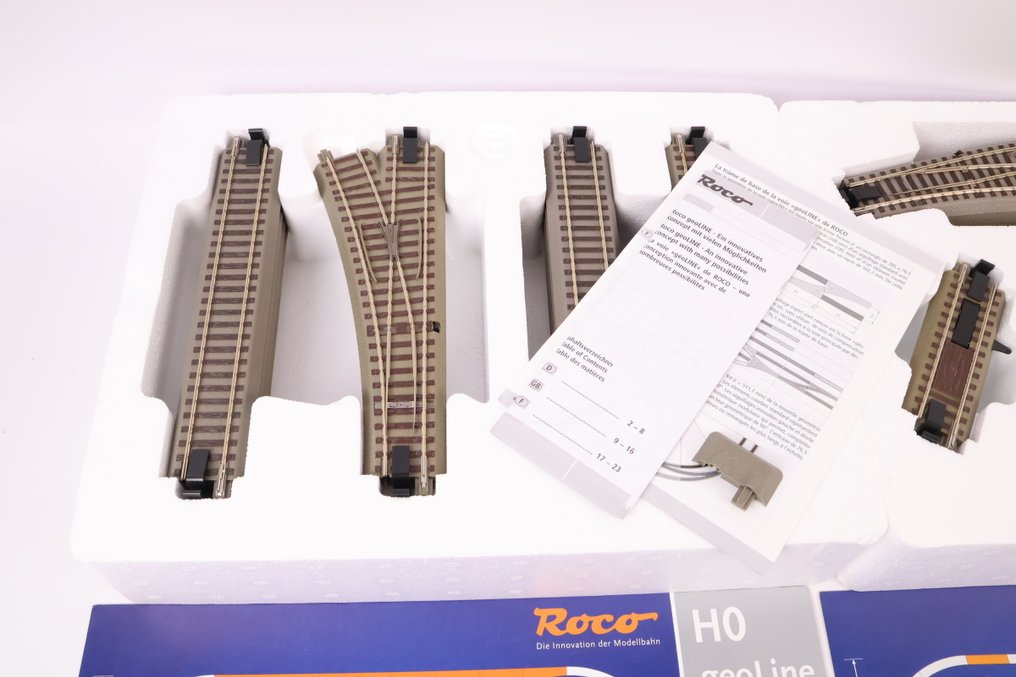 Roco H0 - 61101/61102 - Γραμμές τρένου μοντελισμού (2) - Δύο πακέτα ταχυδρομείου GeoLine B+C #4.3