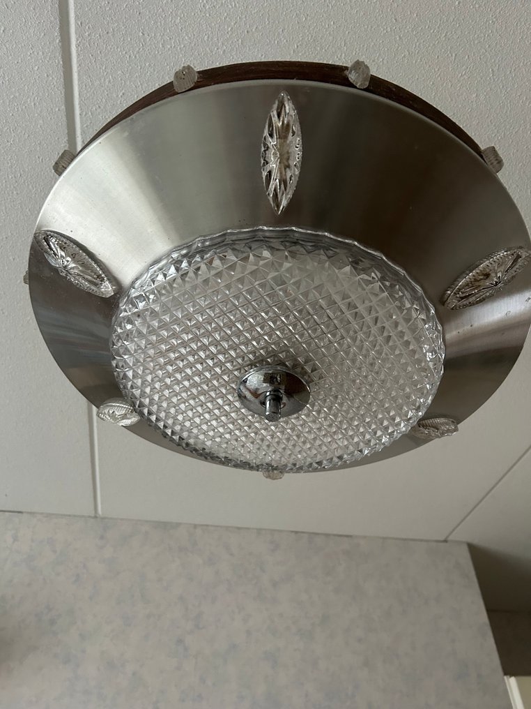 掛燈 - 玻璃, 鋁, 木 - 复古怀旧灯 #3.2