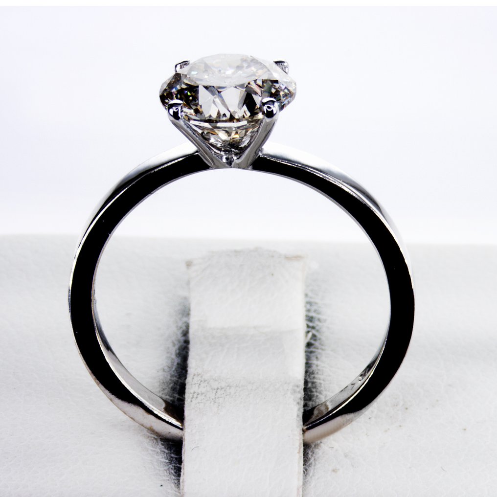 χωρίς τιμή ασφαλείας - Δαχτυλίδι αρραβώνων - 14 καράτια Λευκός χρυσός -  2.02ct. tw. Διαμάντι (Φυσικό) #1.0