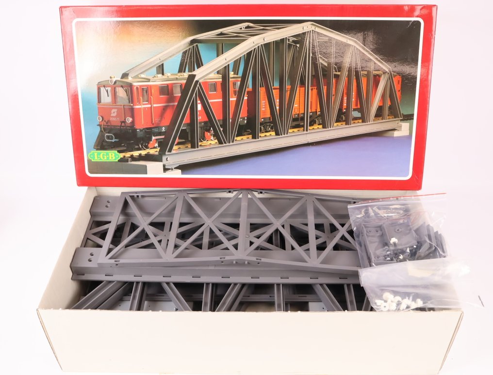 LGB G - 5061 - Εξαρτήματα γέφυρας τρένου μοντελισμού (1) - Πακέτο κατασκευής: μεγάλη καμπύλη γέφυρα 1200 mm μήκος. #1.0