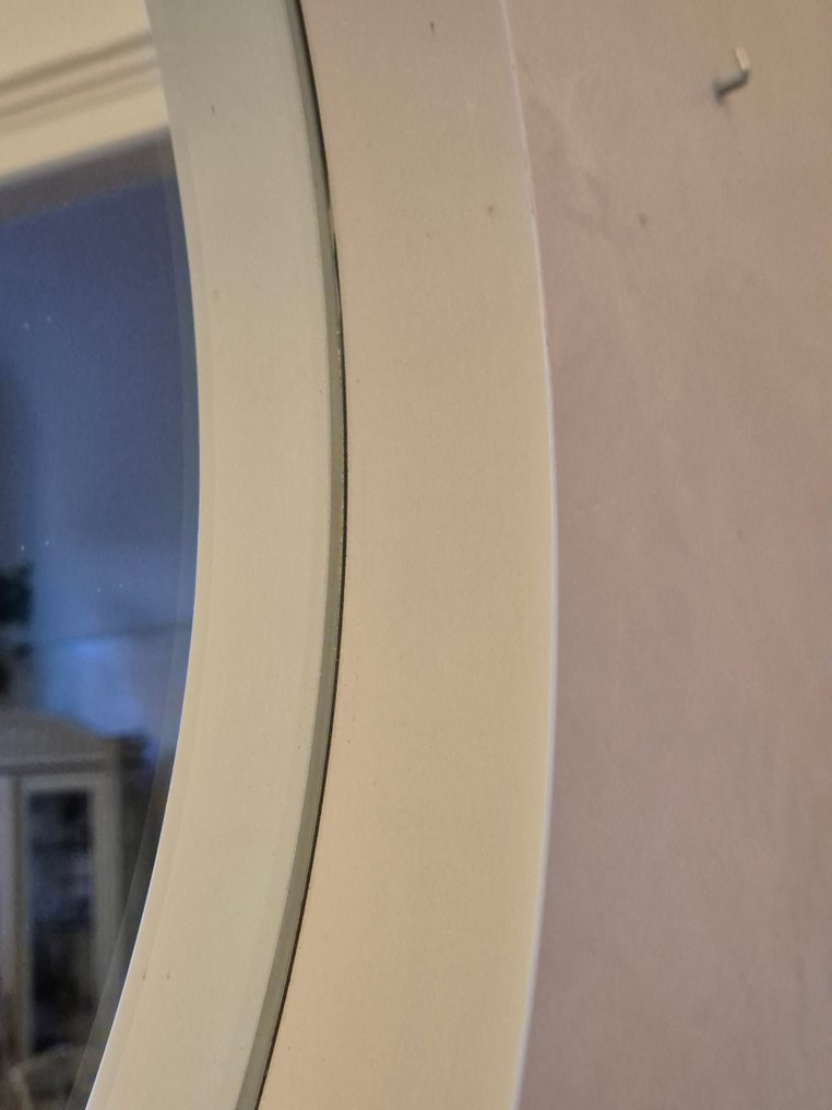 Wandspiegel – runde Form – lackierter Holzrahmen - Καθρέφτης - Γυαλί, Ξύλο #4.3