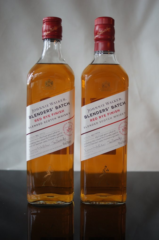 Johnnie Walker Blender's Batch Red Rye Finish RR2 & RR3  - b. 2016  - 700ml - 2 bottles #1.0