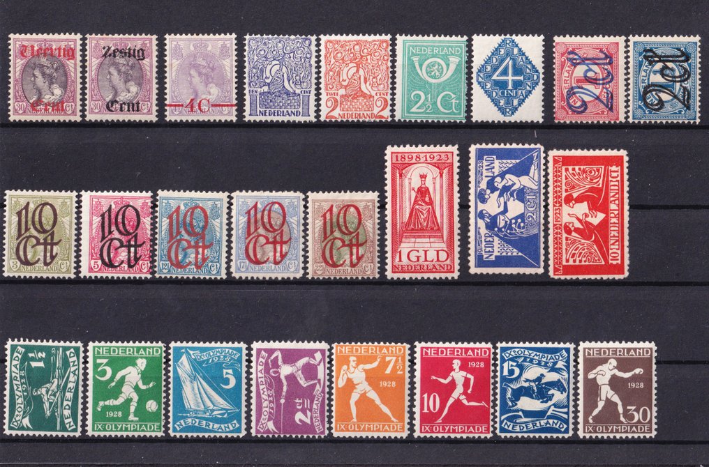 荷蘭 1919/1928 - 经典系列在插卡上 #1.0
