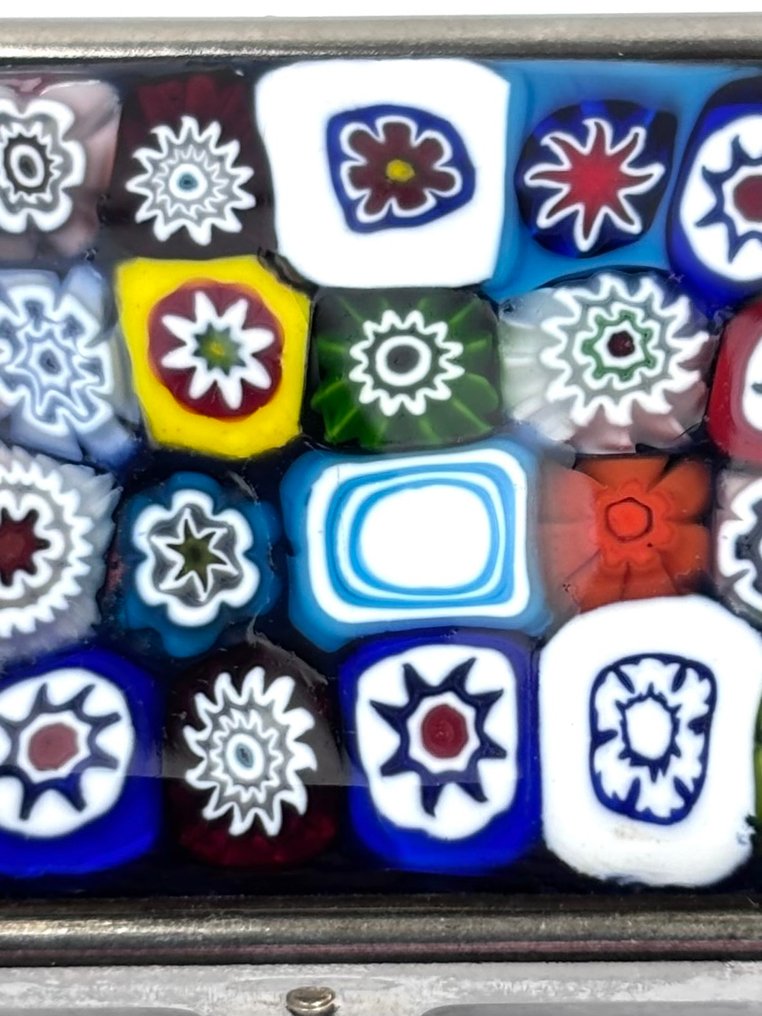 Portapillole - Vetro Murano Millefiori - metallo #3.2
