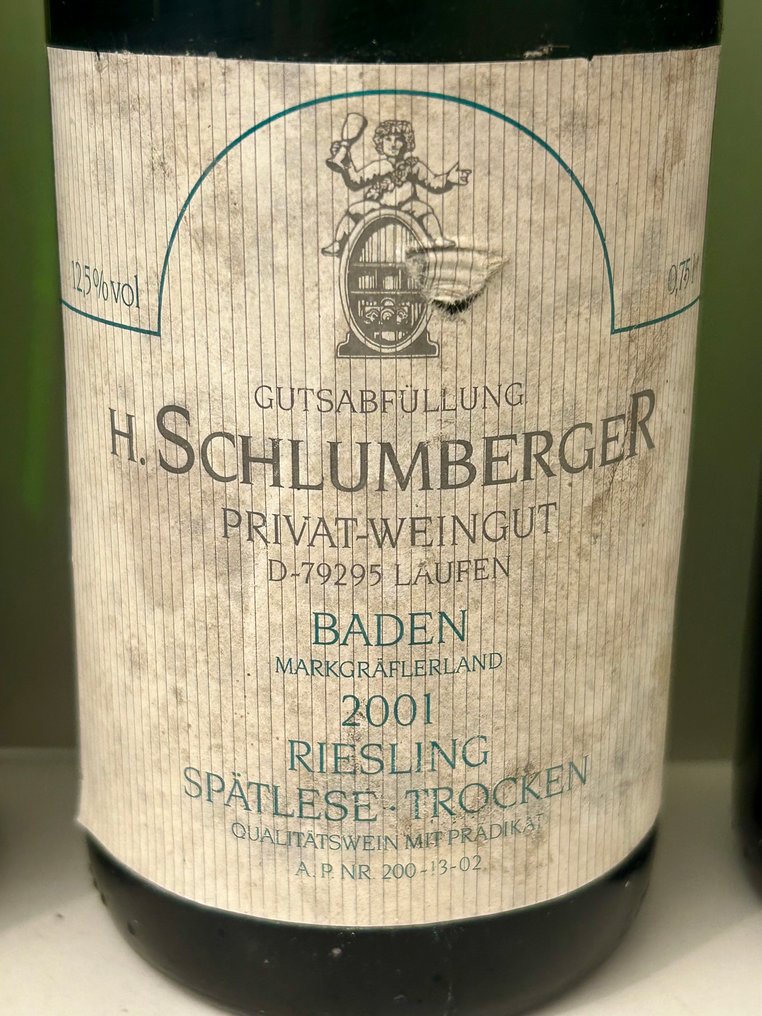 H.Schlumberger: 3x 2001 Riesling Spätlese, 2003 Gutedel Kabinett, 2002 Gutedel - Μπάντεν - 5 Bottles (0.75L) #3.2
