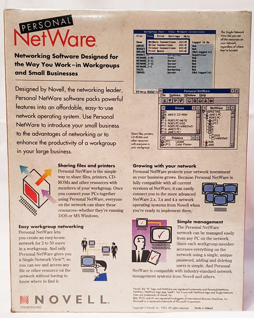 Novell NetWare - 计算机软件 (1) - 原装盒未拆封 #3.2