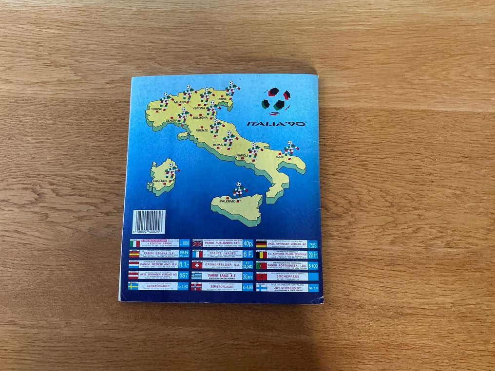 帕尼尼 World Cup Italia 90 马拉多纳 包括原始订购表 - 1 完整册子 - 优秀（EX） #2.1