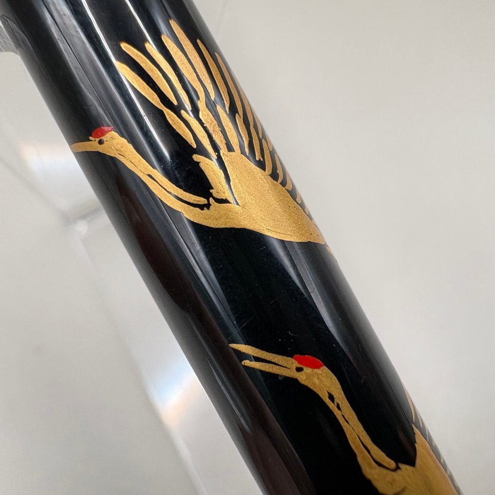 Platinum - Vintage Lacquer Maki-e with Two Cranes design - 18K gold nib (M) - Στυλογράφος #4.3