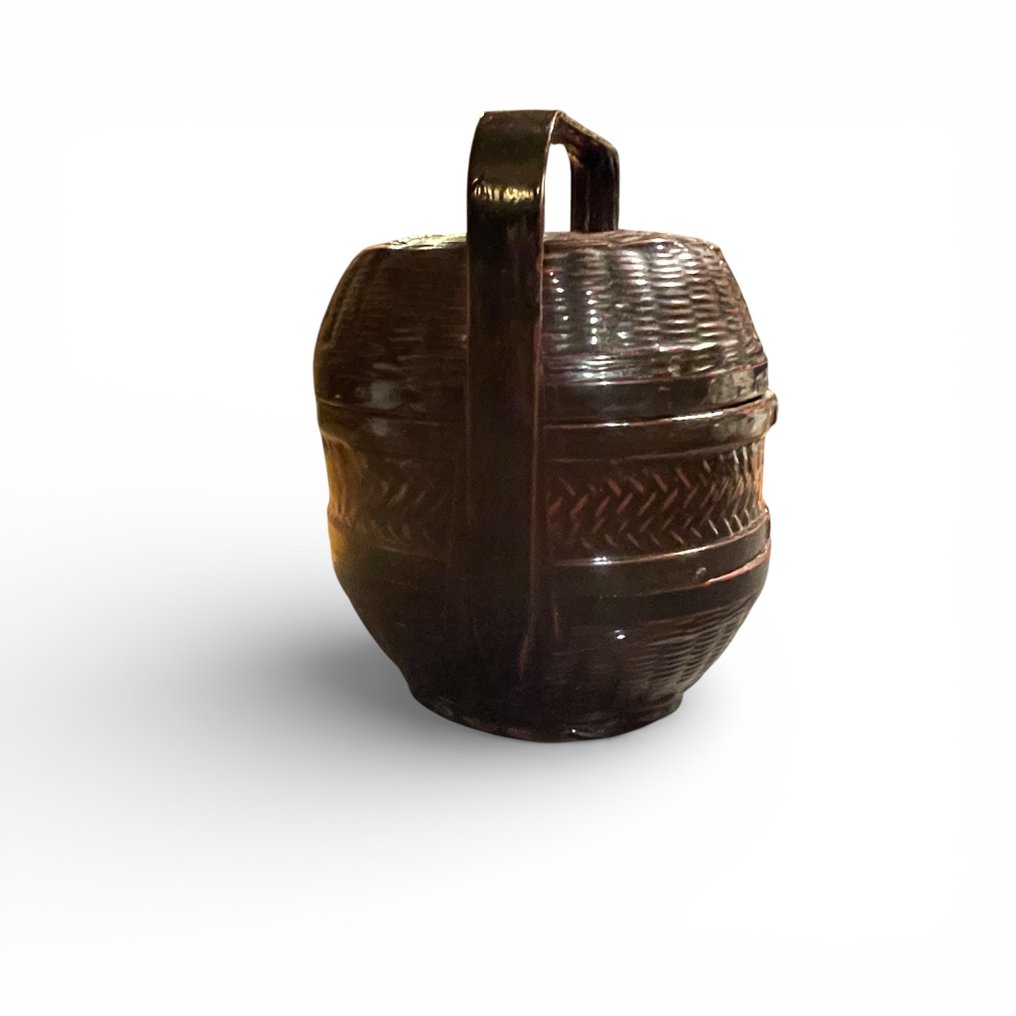 Υφασμάτινο δοχείο μεταφοράς - Μπαμπού - Ιαπωνία - Τέλη της περιόδου Edo #3.2