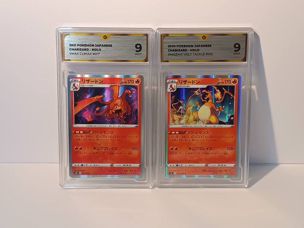 Pokémon - 2 Graded card - Charizard - GG 9 - Various sets #1.0