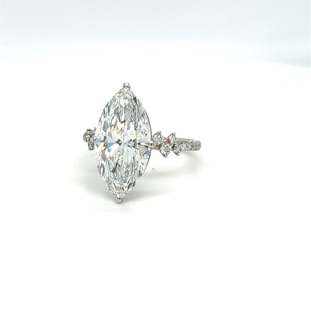 戒指 - 14K包金 白金 - 5.34ct. tw. 钻石 (实验室培育) - 钻石 #4.3