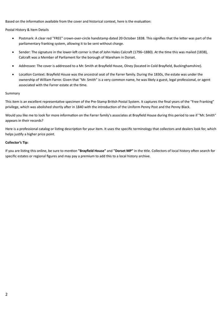 Grã-Bretanha 1868/1868 - CALCRAFT, John Hales (1796-1880) #4.3