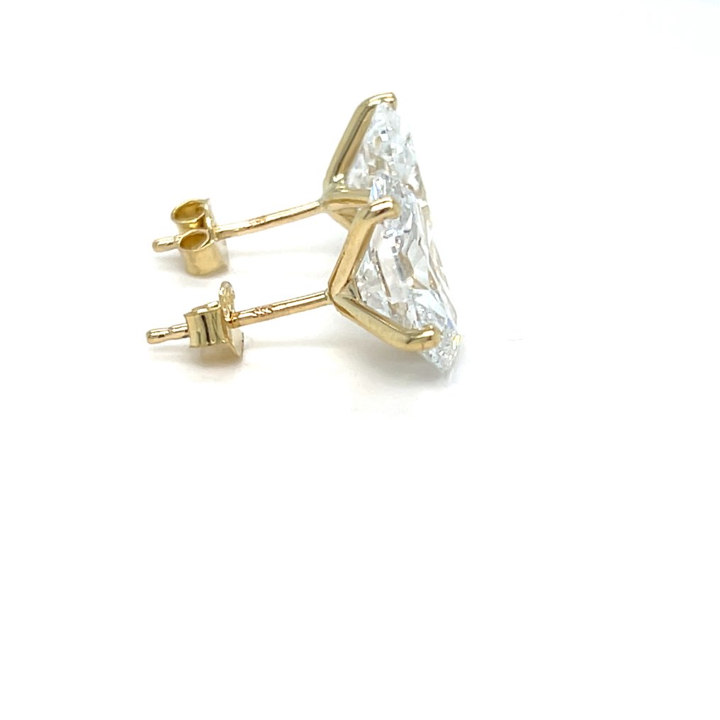 耳环 - 14K包金 黄金 - 7.07ct. tw. 钻石 (实验室培育) #4.3