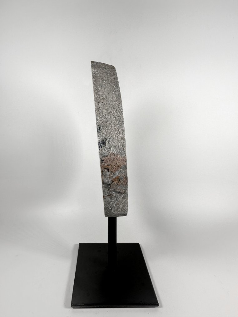 Αγκάτη με γεώδη κρύσταλλο σε βάση. Γαιώδης - Ύψος: 220 mm - Πλάτος: 130 mm- 1066 g #4.3