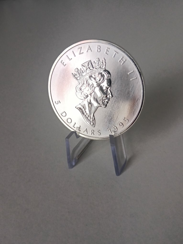 Canadá. 5 Dollars 1995 1 Oz .999  (Sem preço de reserva) #1.0