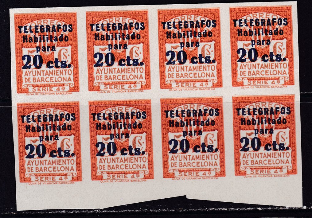 Espanha 1930/1945 - Coleção de Selos e Séries de Barcelona #1.0