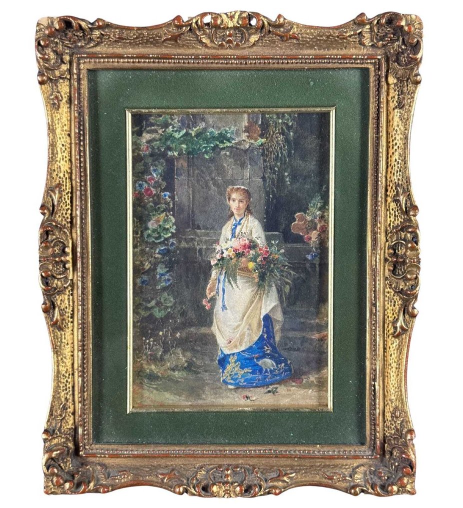 École italienne (XIX) - Venditrice di fiori #1.0