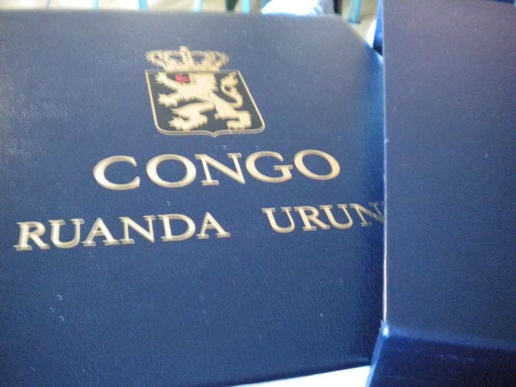 比利时  - 刚果比利时和卢旺达-乌隆迪的豪华绗缝相册 1886/1960 #1.0