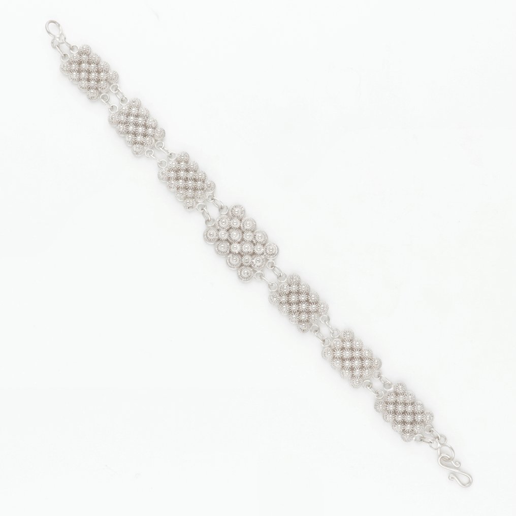 Sin precio de reserva - Pulsera Plata - Cannetille #2.1