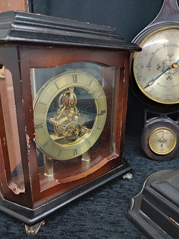 Ρολόι - coleccion de relojes sobremesa decoracion casa - Ξύλο, Ορείχαλκος - 1970-1980 #2.1