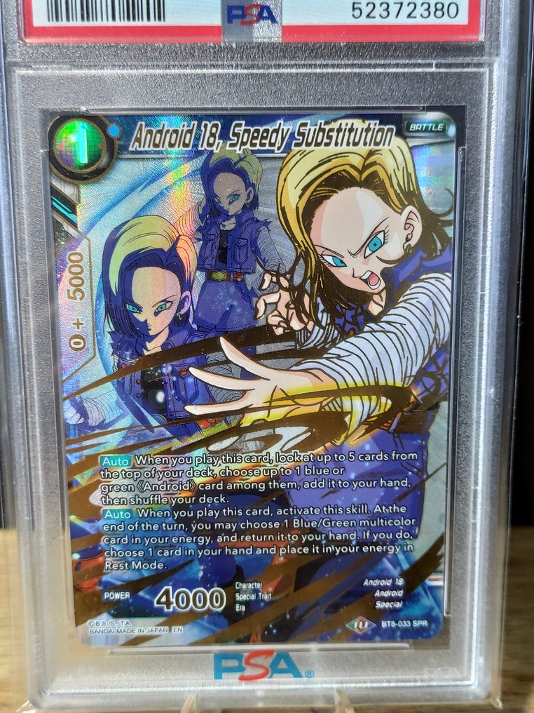 Bandai - 1 Graded card - Dragon Ball - Masters Android 18 - Bt8 Special Rare - PSA 10 #2.1