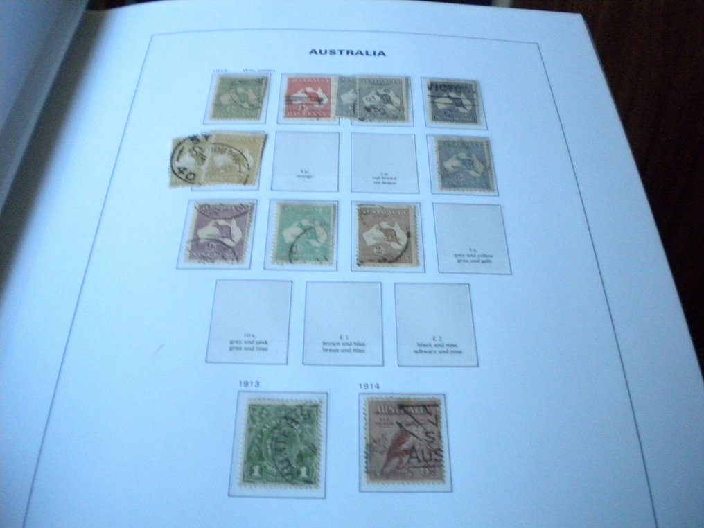 澳大利亞  - 澳洲 Davo 豪華軟墊相冊，收錄 1913 年至 1965 年的唱片。 #1.0