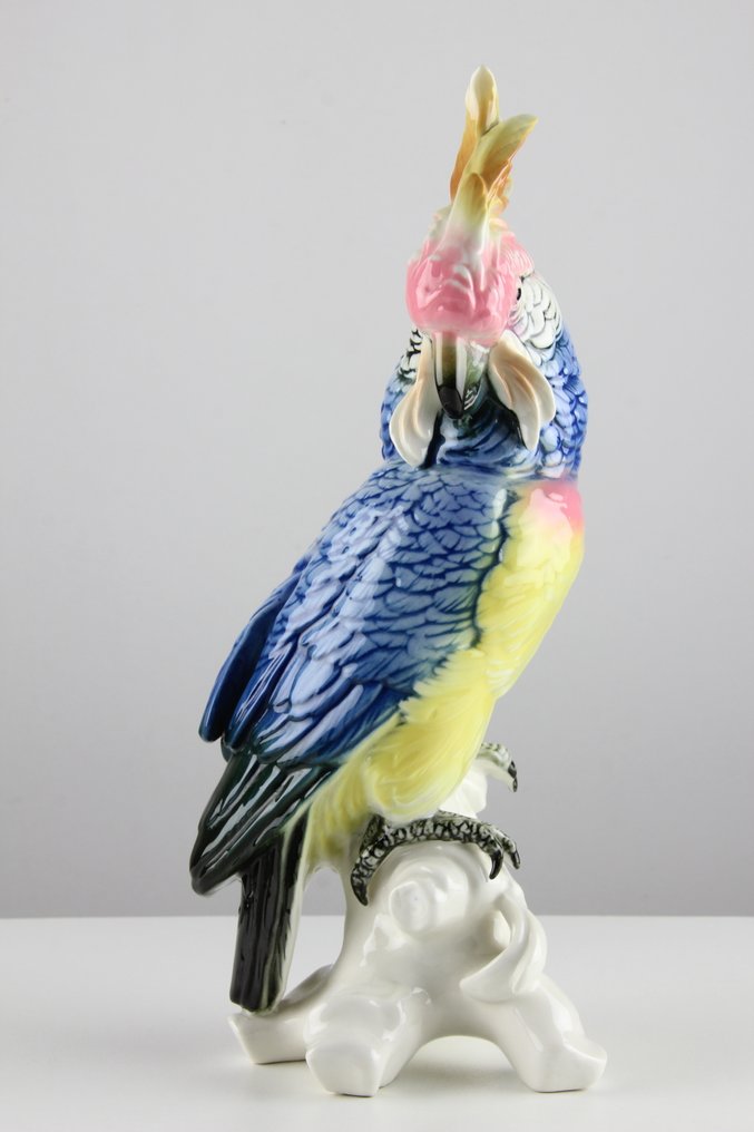 Karl Ens, Volkstedt - 雕像 - Kaketoe - 瓷 #3.2