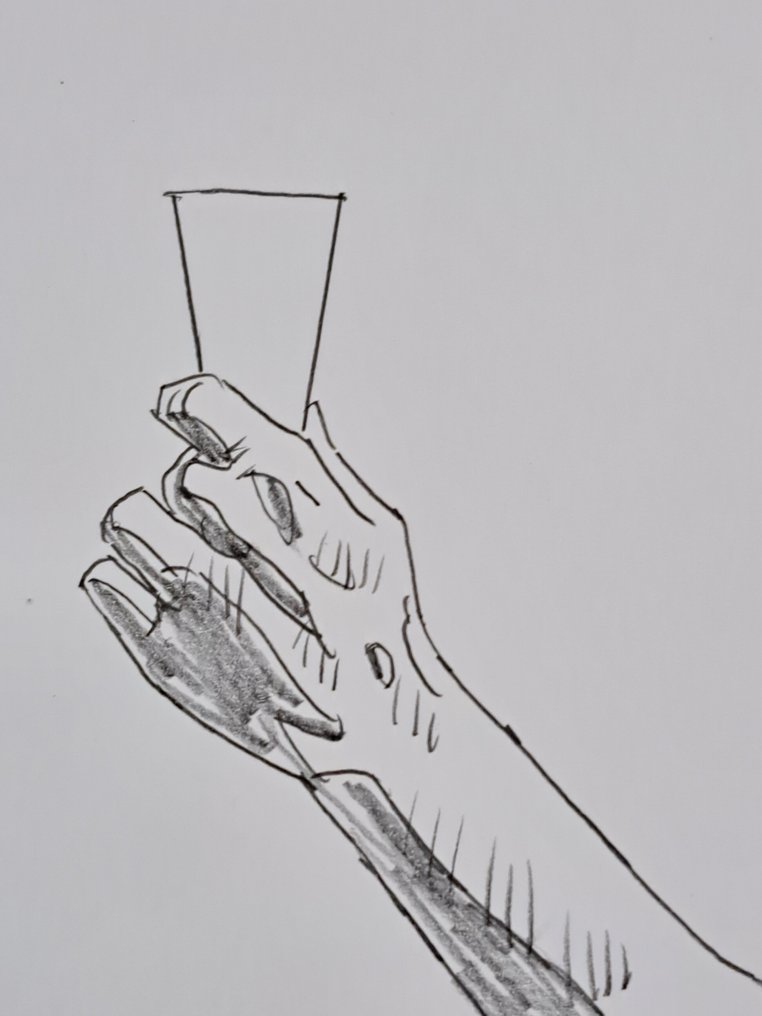 Zaniboni, Sergio - 1 Original preliminary drawing - Diabolik - Brindiamo con DK #2.1