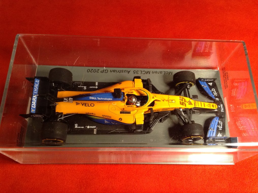 Spark 1:43 - Machetă mașină de curse - ref. #S6470 McLaren Renault MCL35 F.1 5° Austrian GP 2020 #55 Carlos Sainz Jr. - Calitate excelentă - ediție limitată - dificil de găsit astăzi. #1.0