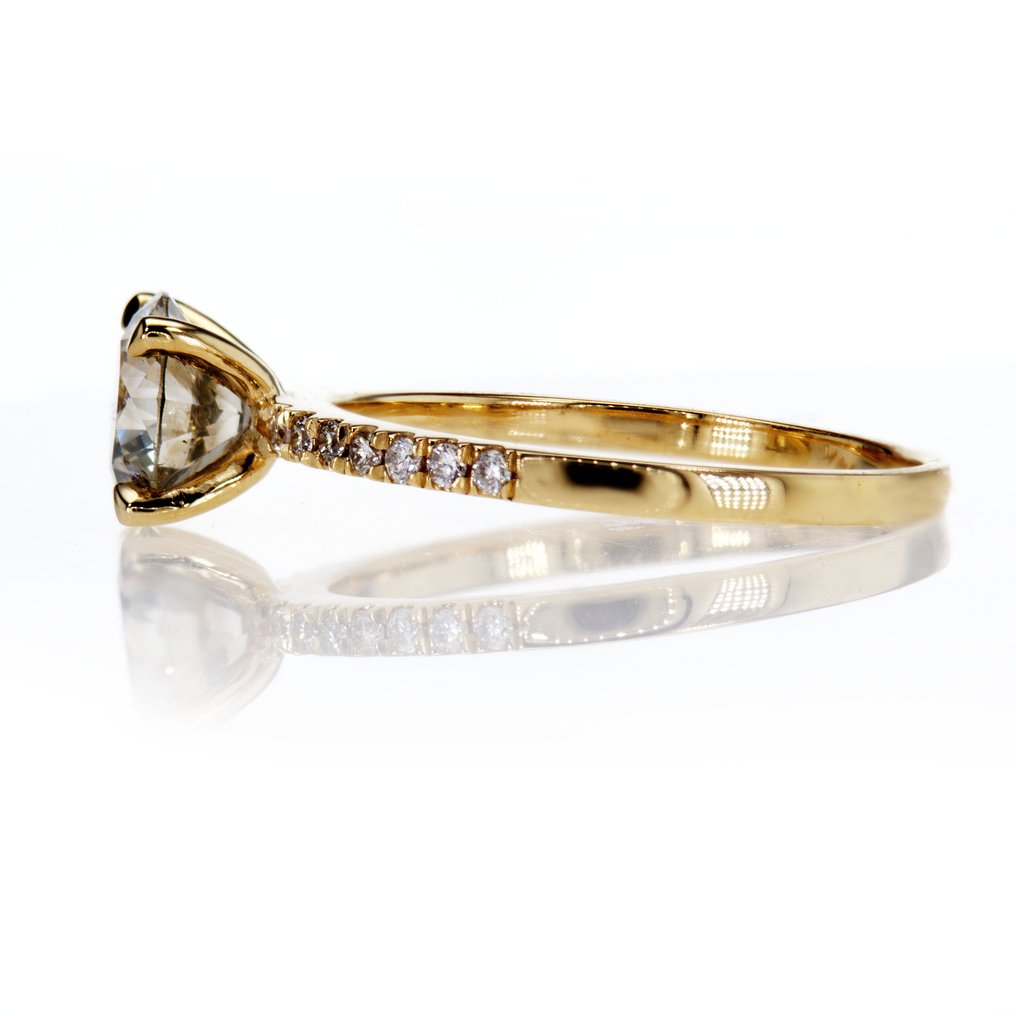 χωρίς τιμή ασφαλείας - Δαχτυλίδι αρραβώνων - 14 καράτια Κίτρινο χρυσό - 1.15ct. tw. Διαμάντι (Φυσικό) - Διαμάντι #4.3