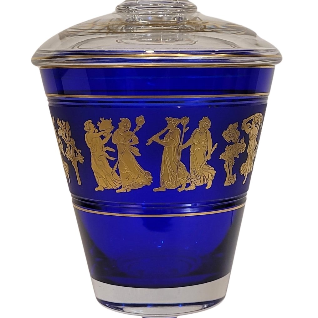 Val Saint Lambert - Léon Ledru - Lidded vase -  Jupiter  - Crystal #2.1