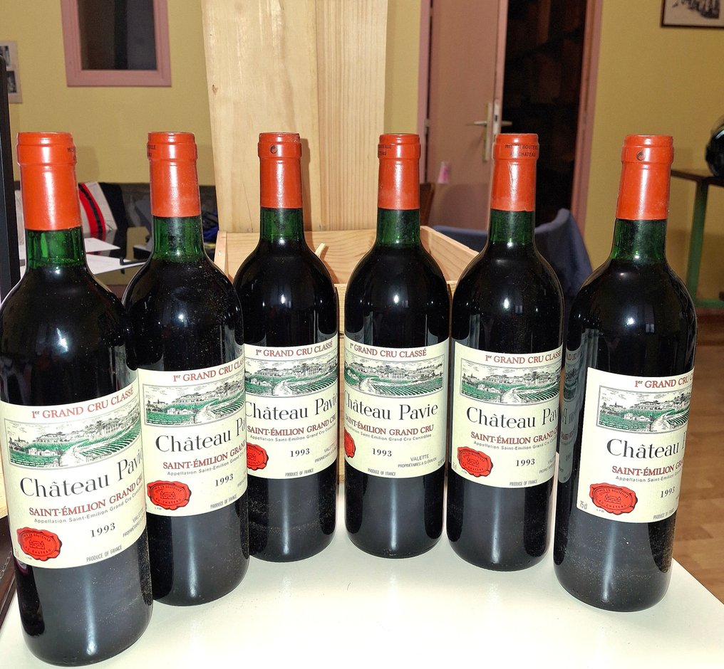 1993 Château Pavie - Saint-Émilion 1er Grand Cru Classé - 6 Flaskor (0,75L) #1.0