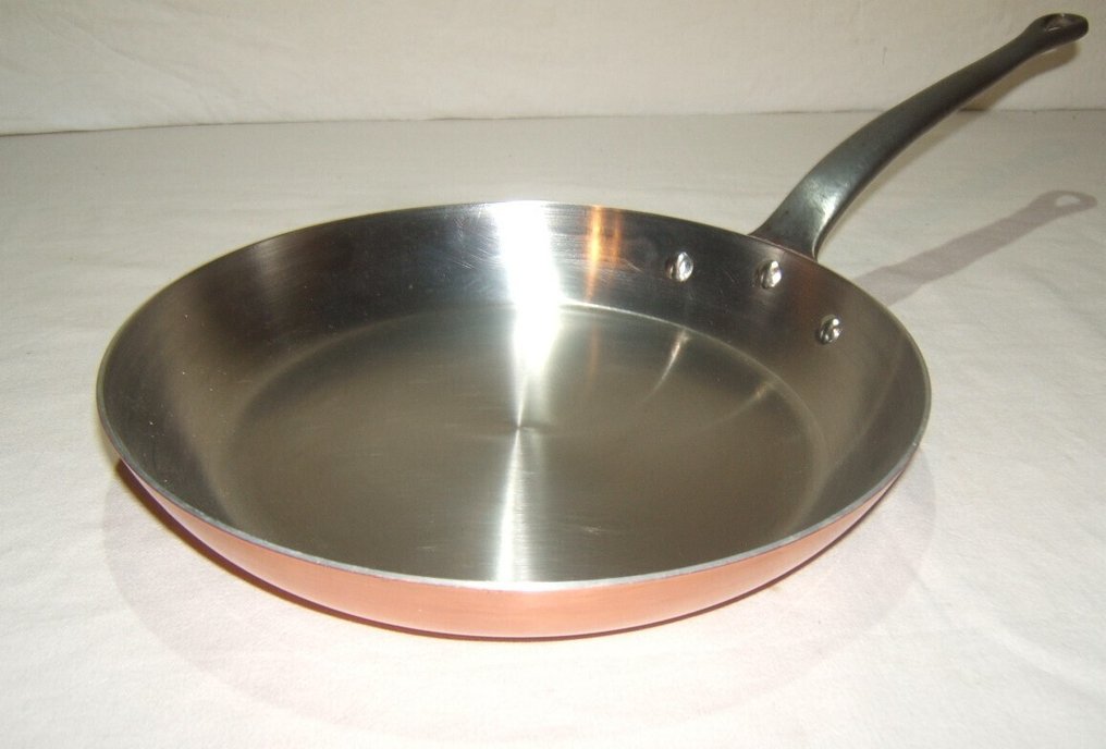 Een degelijke koperen Franse koekenpan - Τηγάνι - Χαλκός, χυτοσίδηρος #1.0