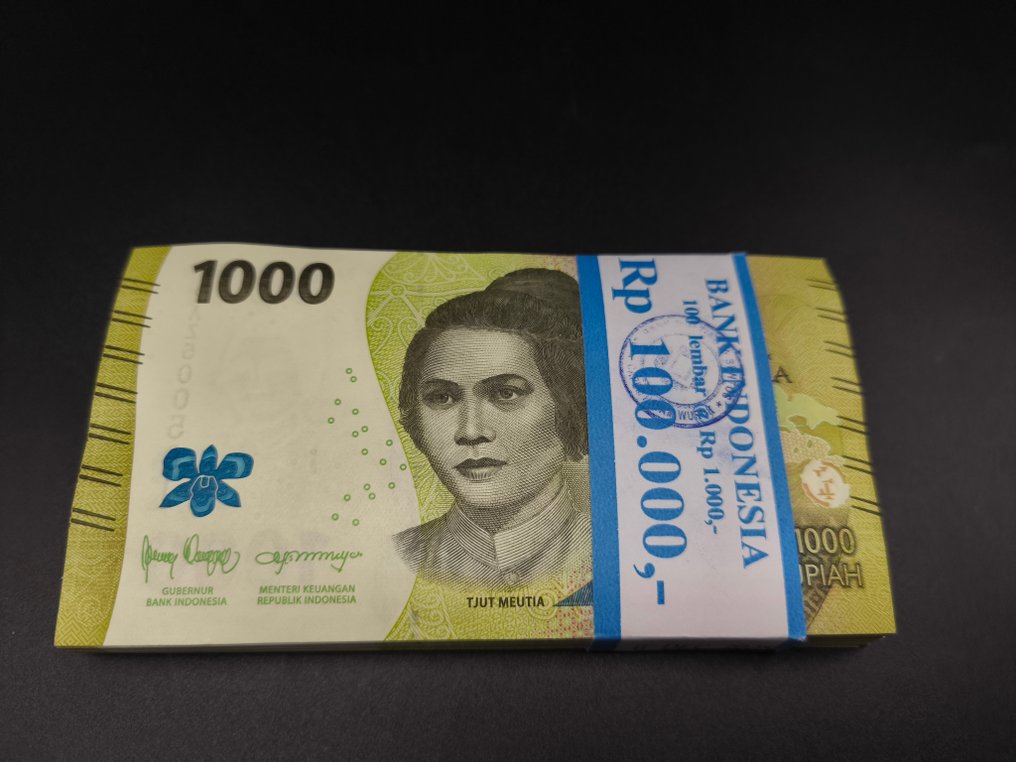 Ινδονησία. - 100 x 1000 and 100 x 2000 Rupiah - 2022  (χωρίς τιμή ασφαλείας) #1.0