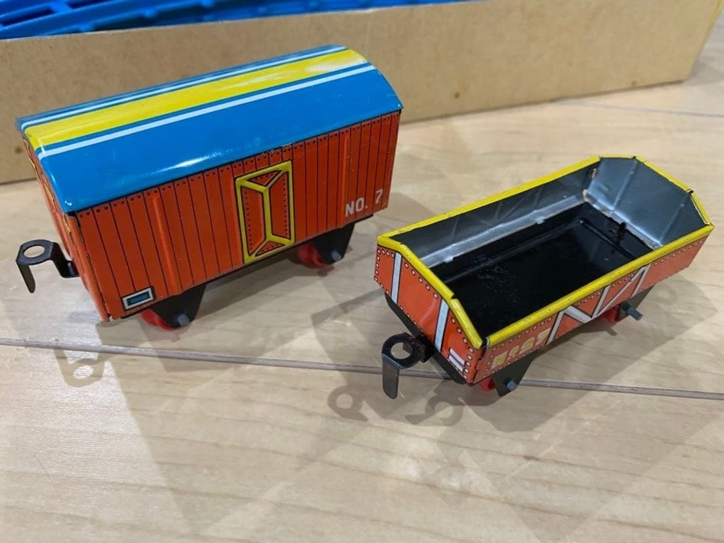 Masudaya - Τρενάκι R-120 Silver Wind-Up Tin Train Rail Set – Near Mint, With Original Box - Ιαπωνία #2.1