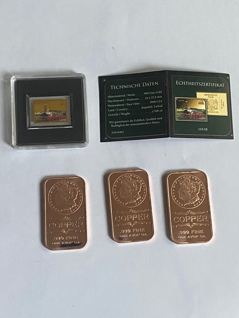 Γερμανία. Medal 1/500 Oz (.999) or / cuivre  (χωρίς τιμή ασφαλείας) #1.0